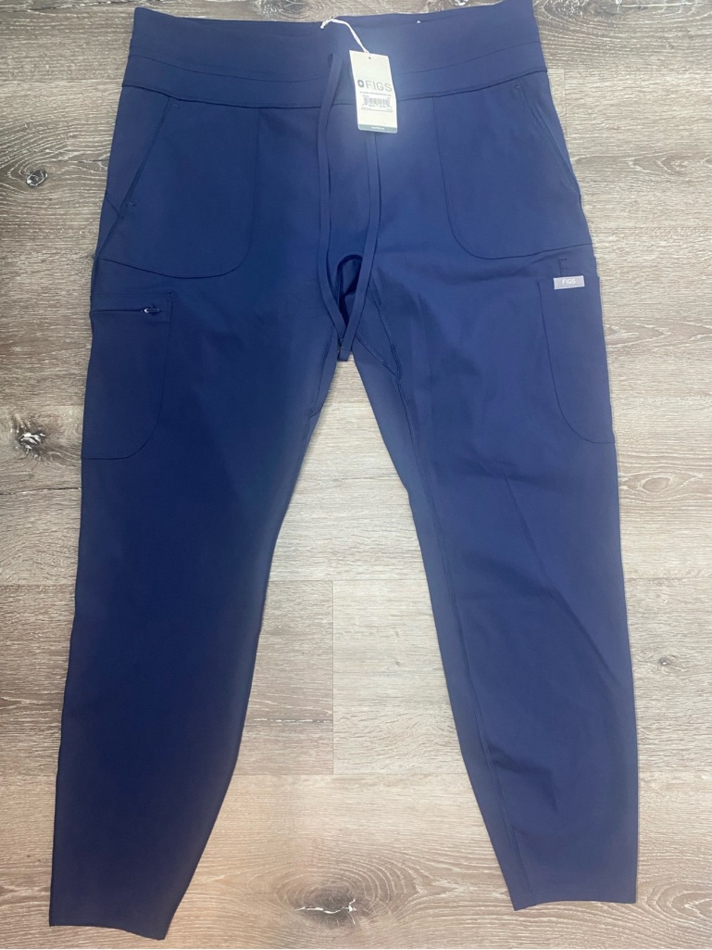 Figs Women Navy Skinny Leg Scrub Leggings 2X